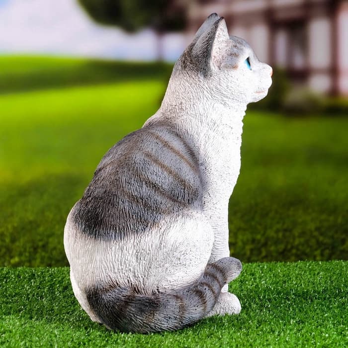 Садовая фигура из полистоуна «Кот», 30×25×16 см