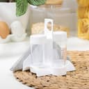 Набор для специй пластиковый BEROSSI «Рондо. Презент», 3 шт., на подставке с салфетницей, белый