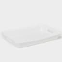 Поднос с ручками BEROSSI «Рондо», пластик, 42.2×28.2×5.2 см, белый