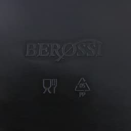 Поднос с ручками BEROSSI «Рондо», пластик, 42.2×28.2×5.2 см, черный