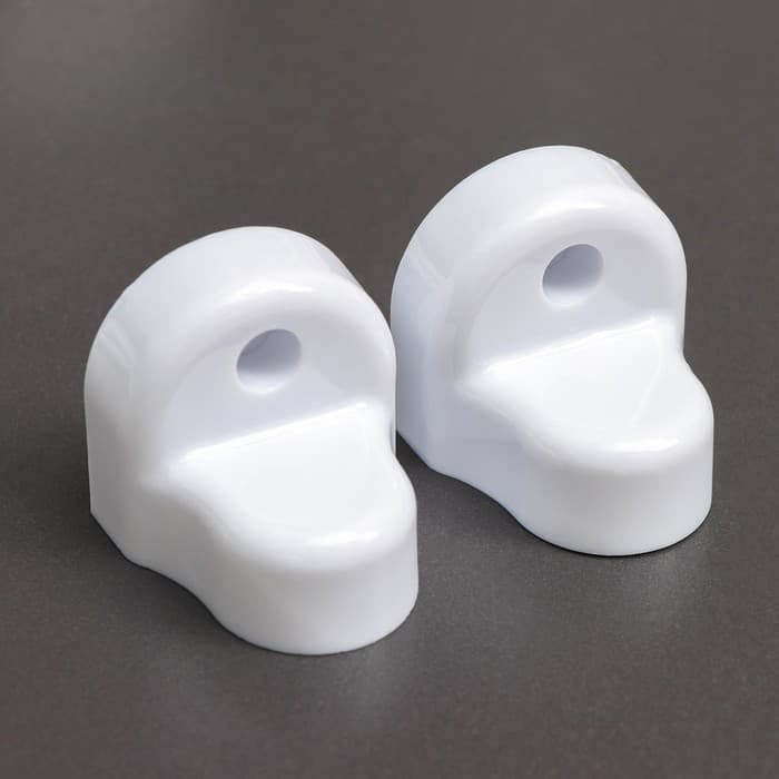 Полка угловая «Элансия», 24×24×98.2 см, 4-х ярусная, белая