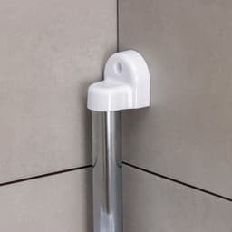 Полка угловая «Элансия», 24×24×98.2 см, 4-х ярусная, белая