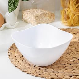 Салатник пластиковый BEROSSI «Рондо», 1 л, белый