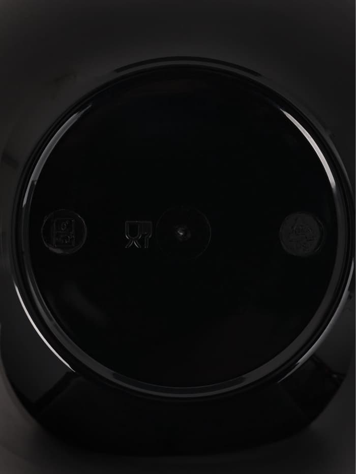 Салатник пластиковый BEROSSI «Рондо», 1 л, чёрный