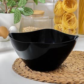 Салатник пластиковый BEROSSI «Рондо», 2 л, чёрный