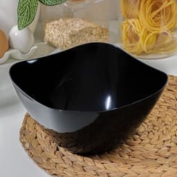 Салатник пластиковый BEROSSI «Рондо», 2 л, чёрный