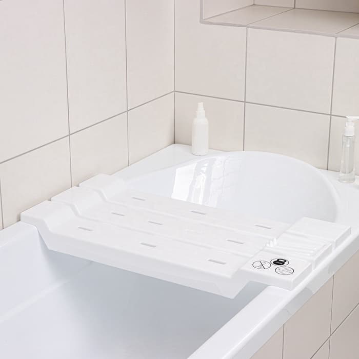 Сиденье для ванны, пластик, 68 см, белое
