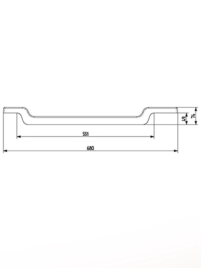 Сиденье для ванны, пластик, 68 см, белое
