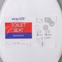 Сиденье для унитаза с крышкой, снежно-белое