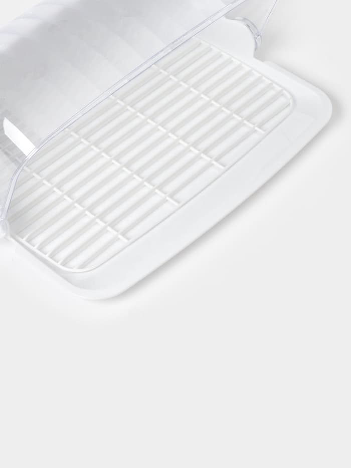 Хлебница пластиковая BEROSSI «Рондо», 34.5×27.3×16.5 см, белая