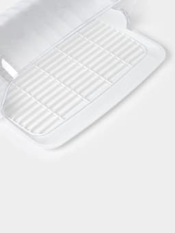 Хлебница пластиковая BEROSSI «Рондо», 34.5×27.3×16.5 см, белая