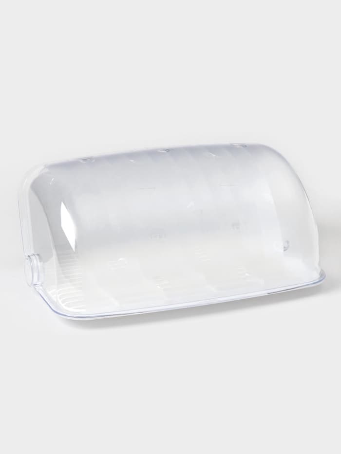 Хлебница пластиковая BEROSSI «Рондо», 34.5×27.3×16.5 см, белая