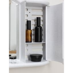 Шкафчик зеркальный для ванной комнаты «Арго», подвесной, белый мрамор