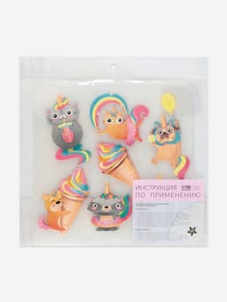 Термонаклейка «Праздничные единорожки», 19.5×21 см, 7 дизайнов