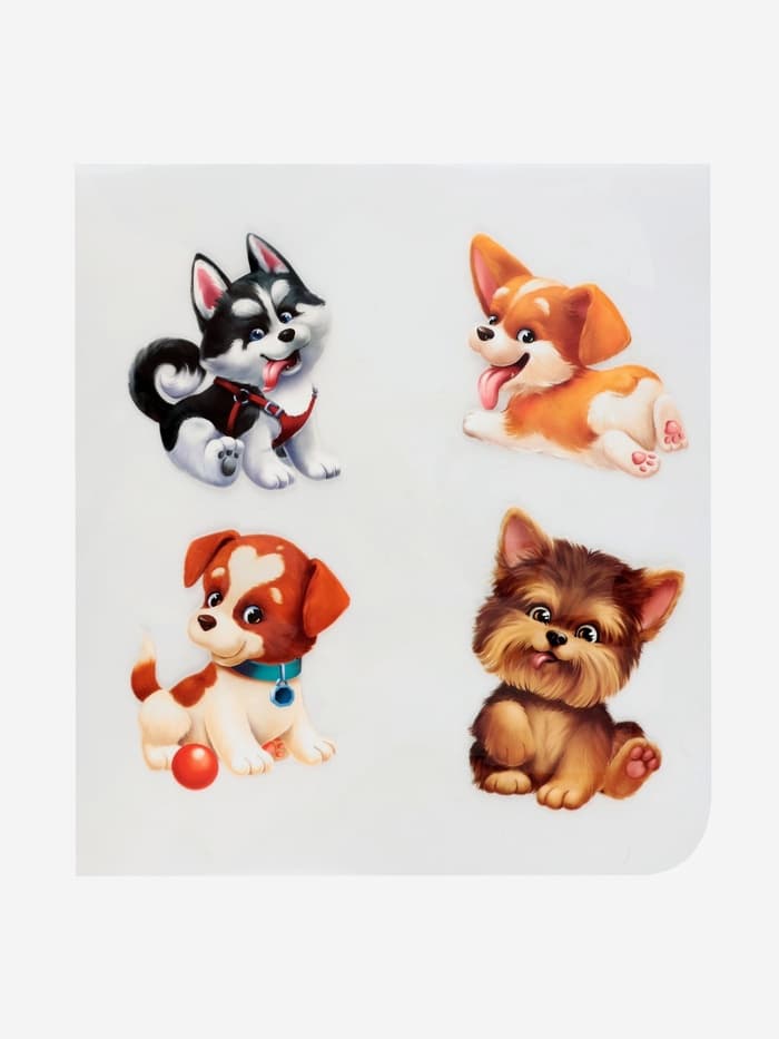 Термонаклейка «Забавные щенята», 19.5×21 см, 4 дизайна