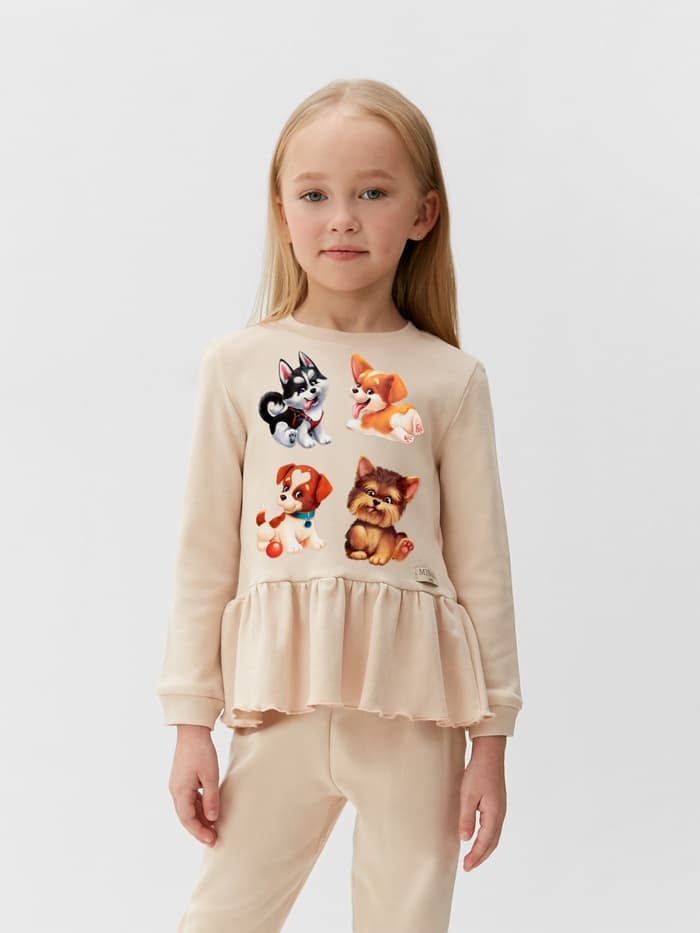 Термонаклейка «Забавные щенята», 19.5×21 см, 4 дизайна