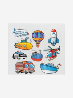 Термонаклейка «Транспорт», 19.5×21 см, 8 дизайнов
