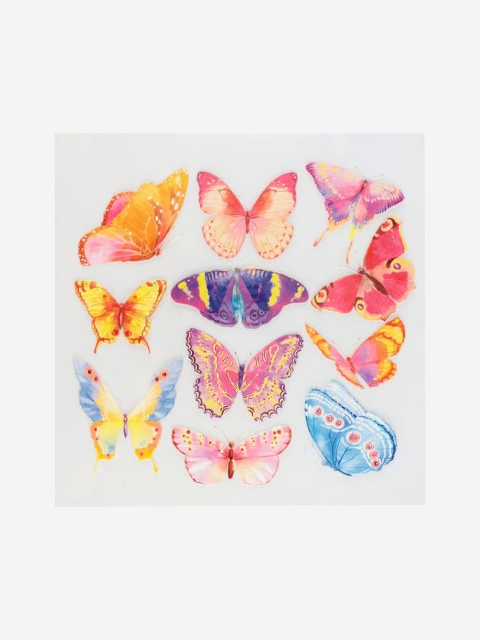 Термонаклейка «Акварельные бабочки», 19.5×21 см, 11 дизайнов