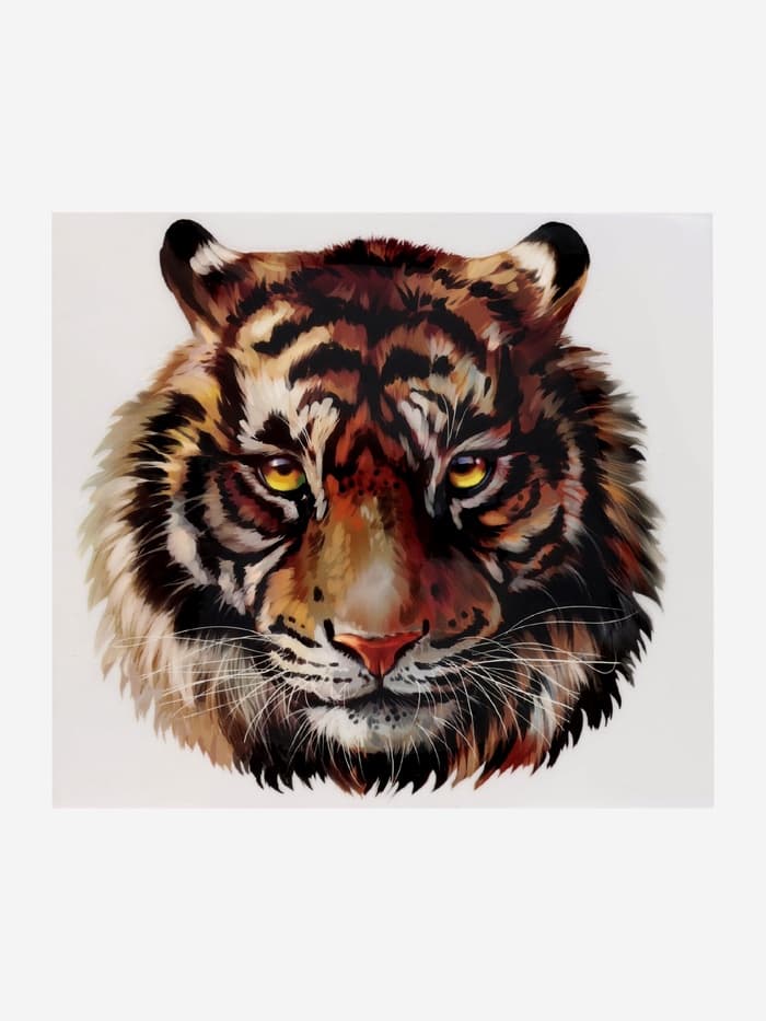 Термонаклейка «Тигр акварельный», 19.4×18.9 см
