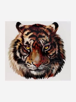 Термонаклейка «Тигр акварельный», 19.4×18.9 см