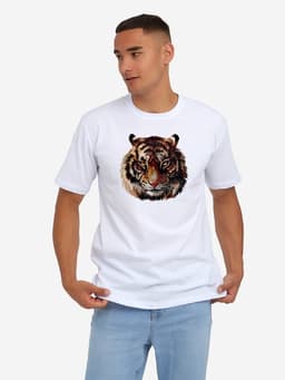 Термонаклейка «Тигр акварельный», 19.4×18.9 см