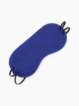 Маска для сна «Однотонная», 19×8.5 см, двойная резинка, синяя