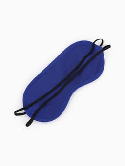 Маска для сна «Однотонная», 19×8.5 см, двойная резинка, синяя