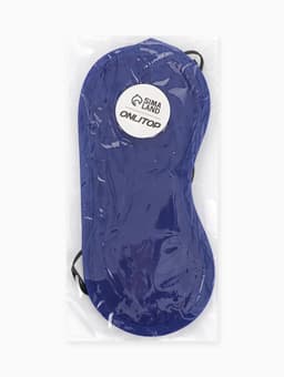 Маска для сна «Однотонная», 19×8.5 см, двойная резинка, синяя