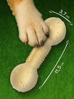 Плавающая игрушка для собак Пижон Premium «Топ-гантель», 11.5 см, вспененный TPR, жёлтая