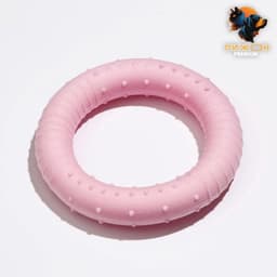 Плавающая игрушка для собак Пижон Premium «Обруч», 8 см, вспененный TPR, розовая