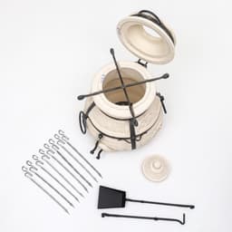 Тандыр «Кочевник» с откидной крышкой, h=63 см, d=45 см, 52.5 кг, 8 шампуров, кочерга, совок