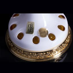 Ваза хрустальная с позолотой «Аида», 13.5×20 см