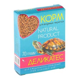 Корм «Деликатес» для водяных черепах, с морепродуктами, 70 г