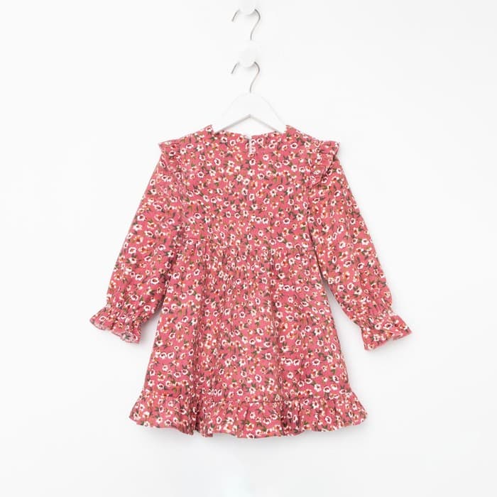 Платье для девочки KAFTAN «Цветы», розовое, рост 98-104 см