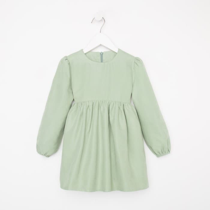 Платье для девочки MINAKU: Casual Collection, зелёное, рост 104-110 см