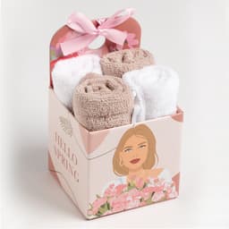 Салфетки махровые декоративные «Этель» Spring, 4 шт., 30×30 см, хлопок 100%, бежевые/белые