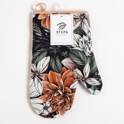 Варежка - прихватка «Этель» Meadow flower, 20×27 см, 100% хлопок, саржа 190 г/м²