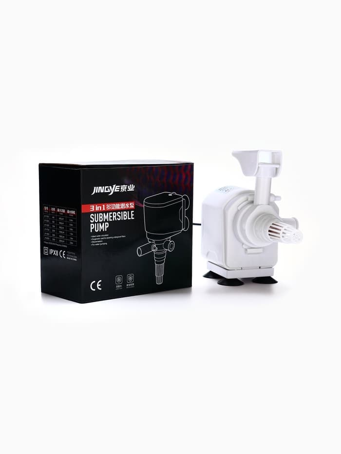 Помпа аквариумная JINGYE JY-1800, 1800 л/ч, 25 Вт, высота подъема воды 1.8 м
