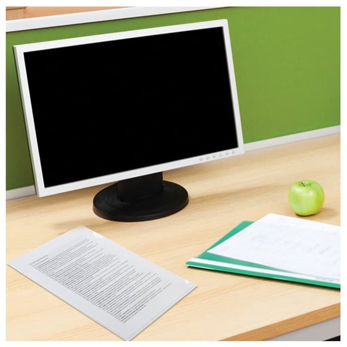 Папка-уголок А4, 100 мкм, Calligrata, эконом, прозрачная, бесцветная