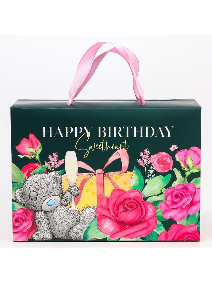 Пакет-коробка Happy Birthday, 28 × 20 × 13 см