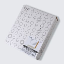 Зеркало с подставкой, с увеличением х2, двустороннее, 20×25×15.5 см, (d=14.5 см), белое