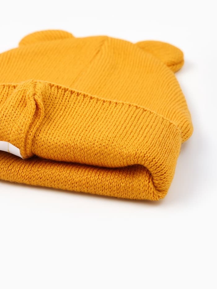 Шапка детская, размер 46-50, горчичная