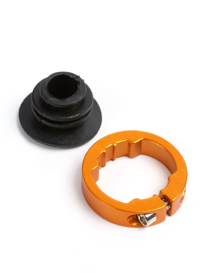 Грипсы, 130 мм, lock on, чёрно-золотистые