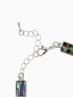 Браслет цепочка «Галиотис. Прямоугольник», L=17 см, + удлинитель 5 см, цвет серебро, разноцветный