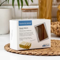 Маслёнка Heaven, 15.5×11.5×7 см, бамбук, крышка пластик, белая