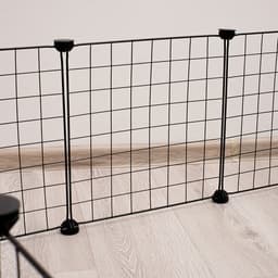 Вольер, 105×105×35 см, 12 секций, звено 35×35 см, металл, чёрный