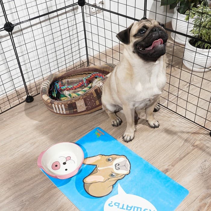 Вольер, 210×210×35 см, 24 секции, звено 35×35 см, металл, чёрный