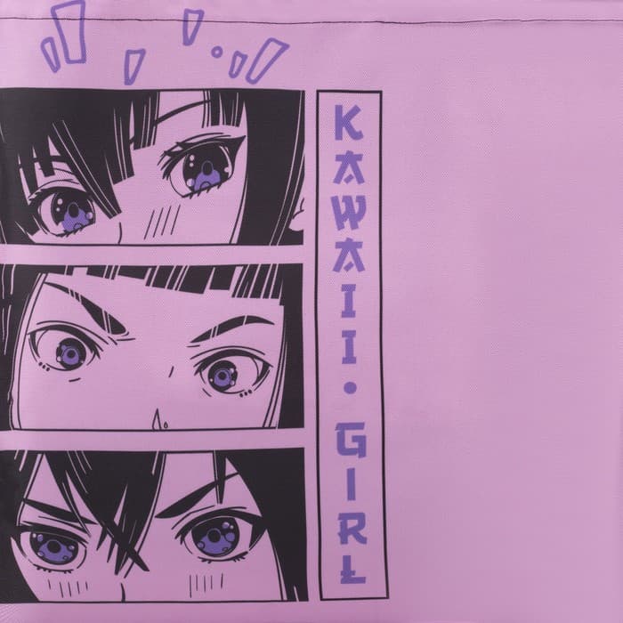 Сумка шопер «Девушка», без молнии, без подкладки, сиреневый