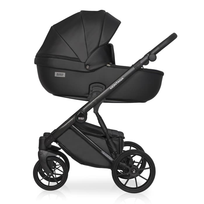 Коляска 3 в 1 Riko Montana Ecco, цвет black