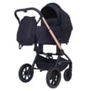 Коляска 2 в 1 Mowbaby Zoom Pu RA086, цвет Gold Black